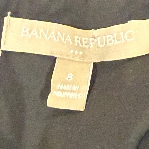 Banana Republic Wool Blend Sleeveless Black Houndstooth Dress Pockets Womens 8 - Picture 8 of 13